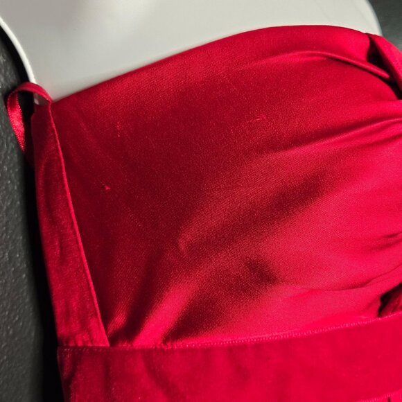 Y2K Banana Republic Women's Babydoll Empire Waist Strapless Silk Dress Womens Si - Picture 10 of 15